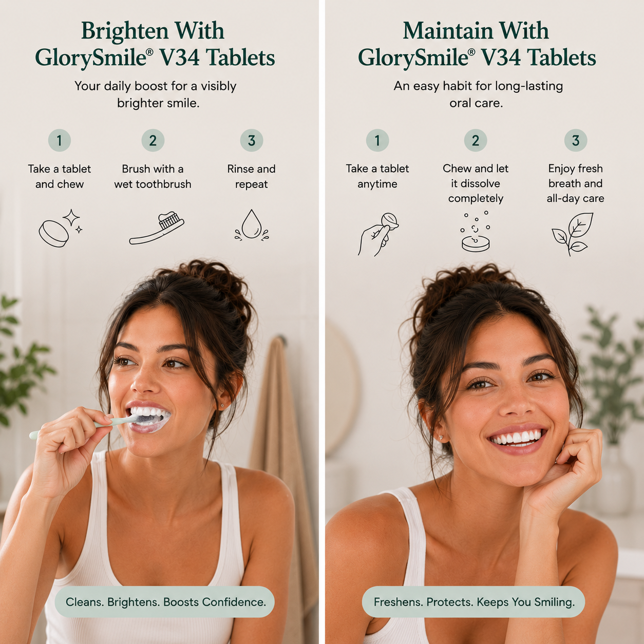 Brightly™ Color-Correcting Toothpaste Tablets